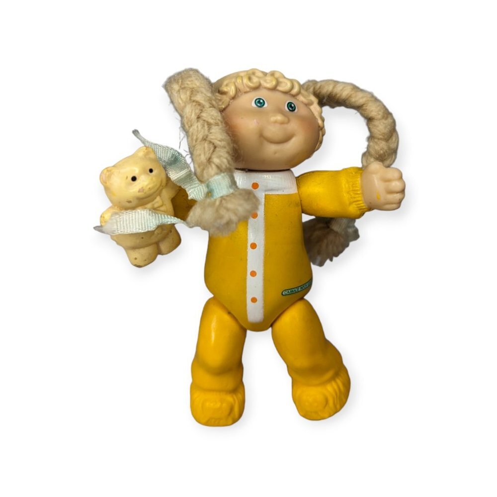 Vintage 1984 Cabbage Patch Kids Miniature Figurine in Yellow